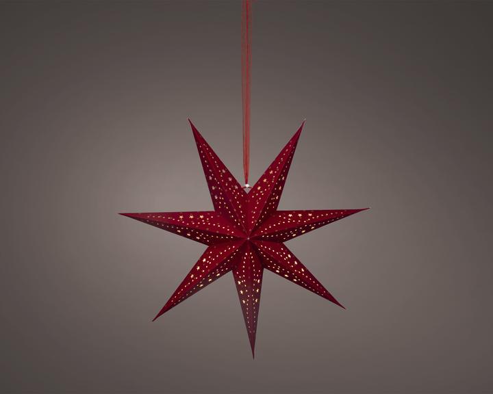 Produktbild Lumineo LED Decorative Star Light, red, 58 cm