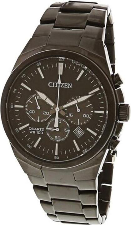 Actual product image Citizen Chronograph Quartz Black Dial Watch (Chronograph, 40 mm)