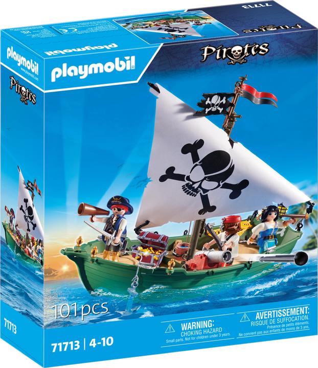 Actual product image Playmobil Piratenschiff mit U-Boot Motor (71713, Playmobil Pirates)