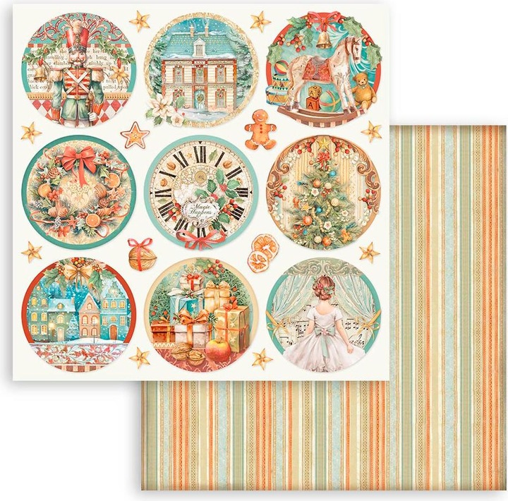 Actual product image Stamperia Scrapbook block "The Nutcracker" (190 g/m², 10 x)