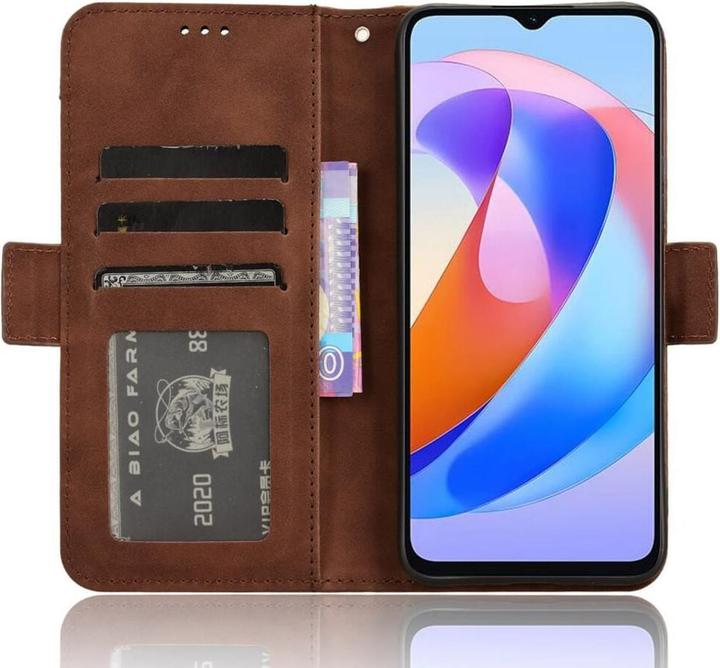 Actual product image Cover-Discount Honor Magic6 Lite - Case many card slots brown (Honor Magic6 Lite)
