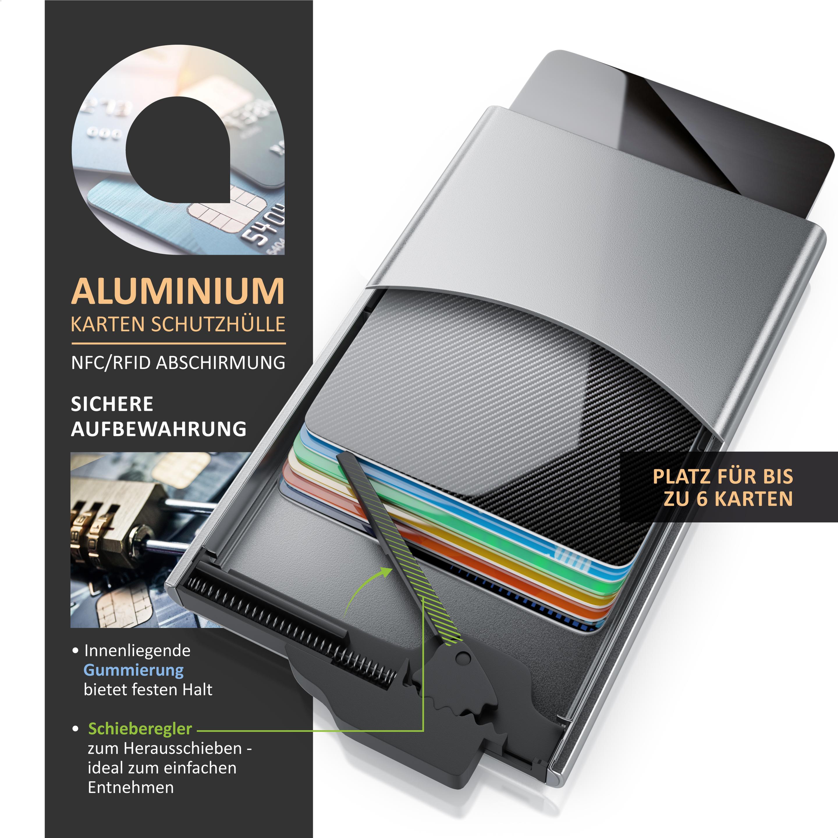 Thumbnail - Aplic, Unisex, Portemonnaie, RFID Kartenetui, Silber