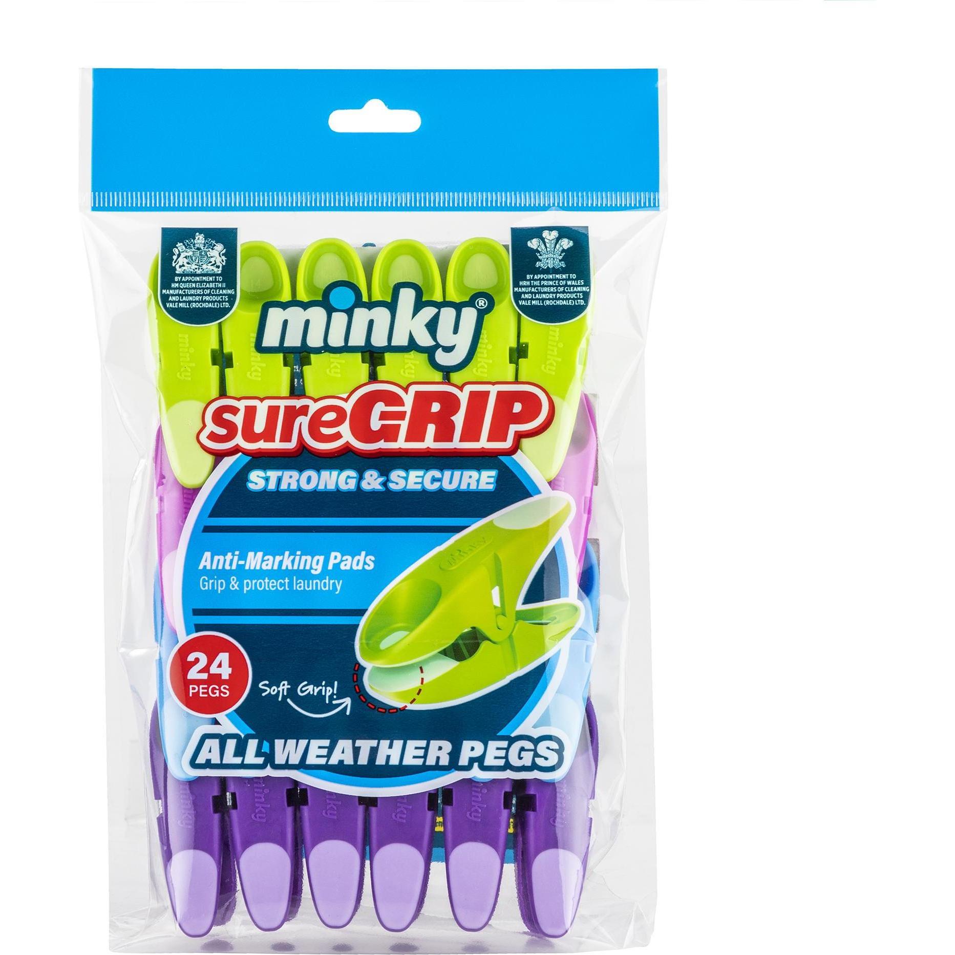 Minky Wäscheklammern SG Pegs 24 St, Accessori per stirare + cura del bucato, Blu