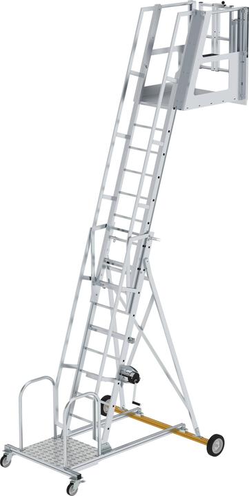 Munk Tankwagenleiter Typ 2 mit 2 Lenkrollen und 2 Laufrollen (Mehrzweckleiter, 316 cm)