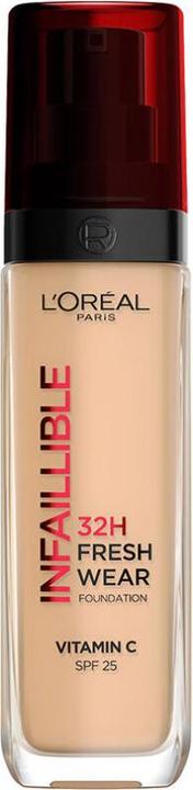 Immagine prodotto L'Oréal Paris INFAILIBILE FRESH WEAR 32H SPF25 vitamina c #225 30 ml (Sabbia beige)