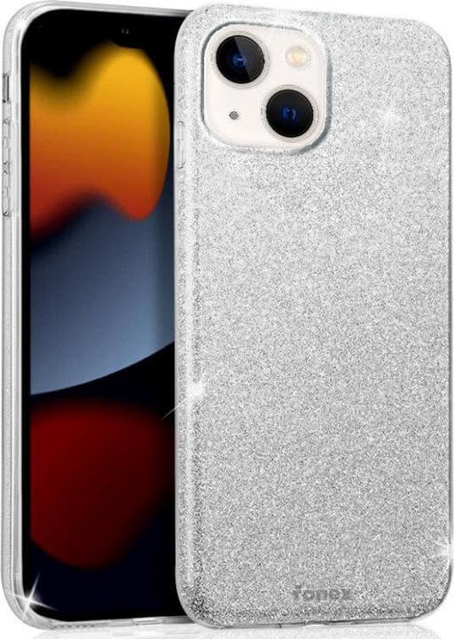 Image du produit Fongex iPhone 14 - Étui en silicone pailleté argent (Apple iPhone 14)