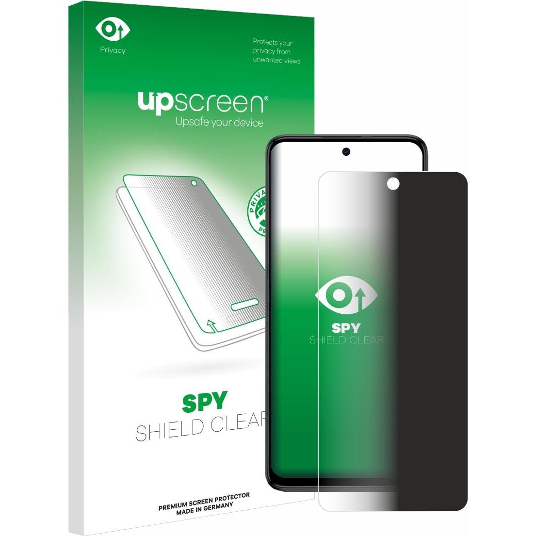 upscreen Spy Shield Blickschutzfolie (1 Stück, Motorola Moto G54), Smartphone Schutzfolie, Blau