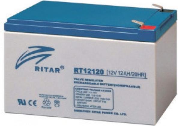 Actual product image Ritar AGM Battery RT12120EV (12 V, 12 Ah)