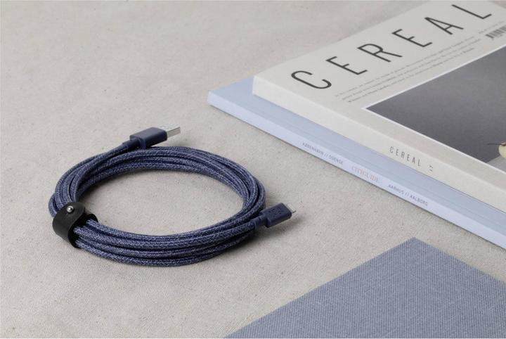 Image du produit Native Union Belt XL Câble USB-A vers Lightning 3m Indigo (3 m, USB 3.2 Gen 1)