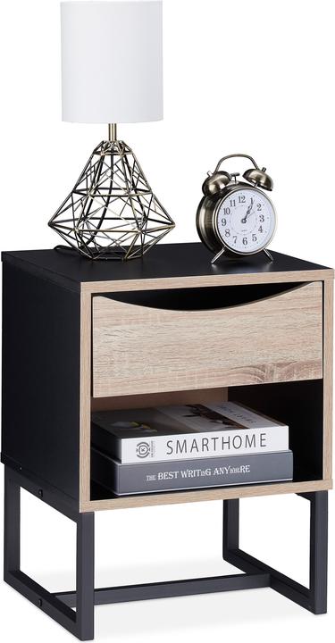 Actual product image Relaxdays Bedside table (39 x 35 x 50 cm)