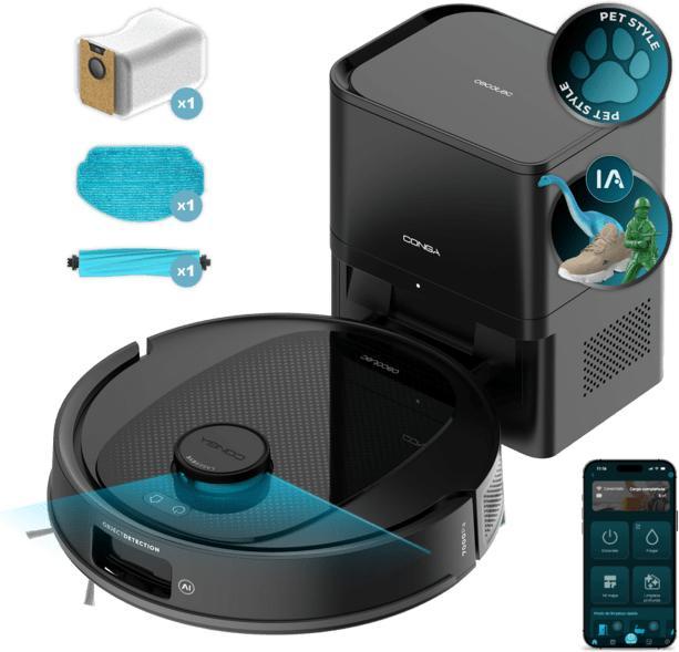 Produktbild Cecotec Aspirapolvere Robot e Lavapavimenti con Stazione di Svuotamento Automatico (13000 Pa, Wischtuch)
