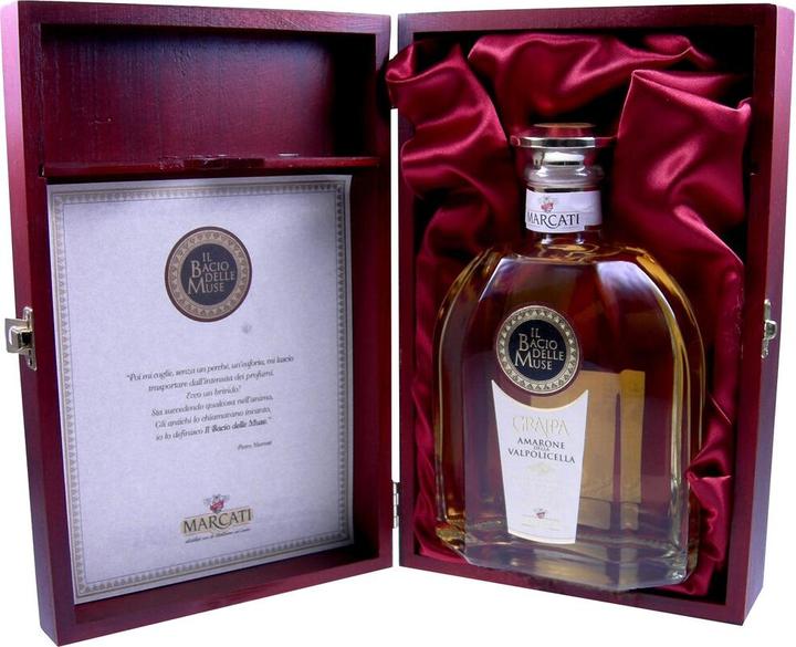 Image du produit Marcati Grappa di Amarone Barrique "il bacio delle muse" en caisse bois (1 x 70 cl)