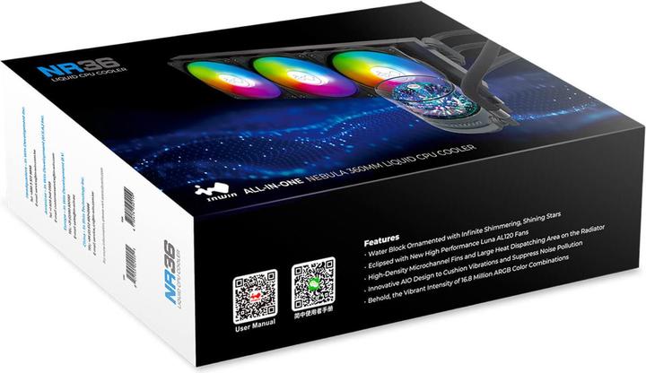 Immagine prodotto In Win Kit Watercooling AIO NR RGB - 360 mm (Noir)