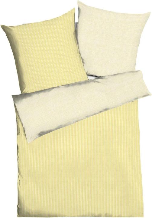 Produktbild Traumschlaf Mako-Satin Bettwäsche Eternity Combo gelb (Bettwäsche Set, 200 x 200 cm, 80 x 80 cm)