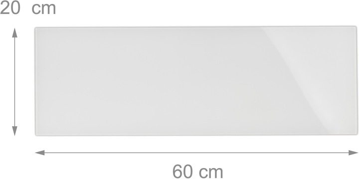 Produktbild Relaxdays Magnettafel Glas (60 x 0.5 x 20 cm)
