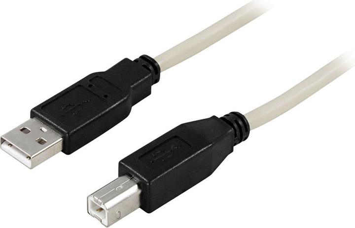 Produktbild Deltaco USB 2.0 Cable A/B - 3m - 3 m - USB A - USB B - Männlich/Männlich - 480 Mbit/s - Schwarz (3 m, USB 2.0)