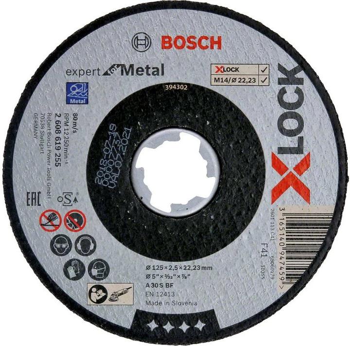 Produktbild Bosch Professional Zubehör PRO Metal X-Lock Trennscheibe, 125 x 2,5 x 22,23 mm