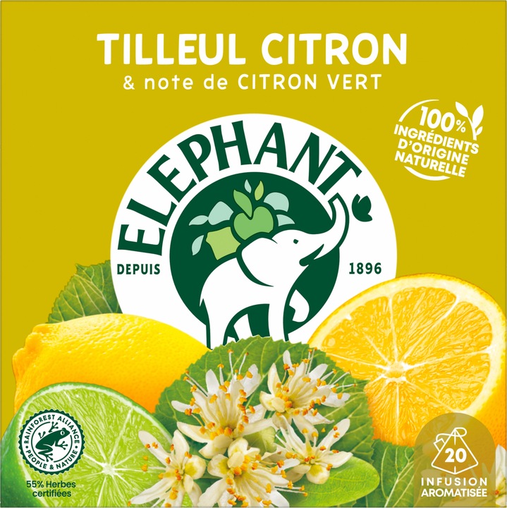 Image du produit Elephant Infusion Tilleul Citron (28 g)
