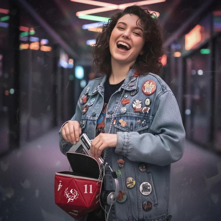 Actual product image Cerdá Stranger Things Kunstleder-Handtasche D&D Dice