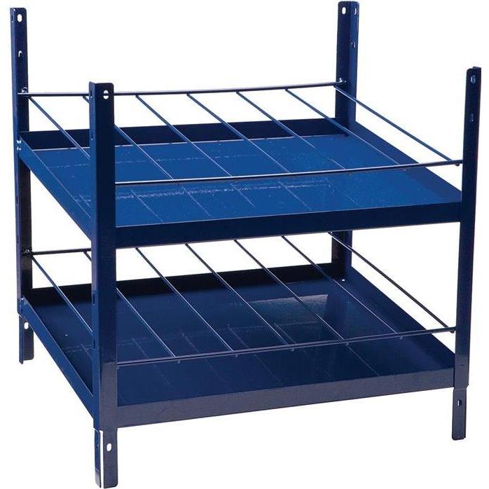 HP Autozubehör, Accessori per scaffali, Elemento scaffale LOGS 180 H520xL540xD390mm blu RAL 5022 2x6 file adatto per bombolette spray