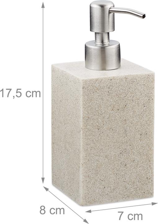 Actual product image Relaxdays soap dispenser