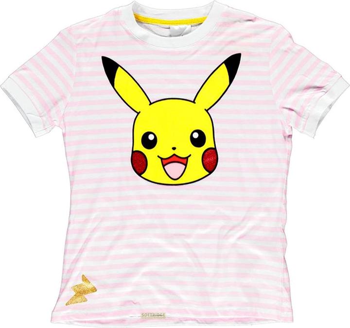 Pokémon Pikachu Striped Women's Tshirt (XXL)