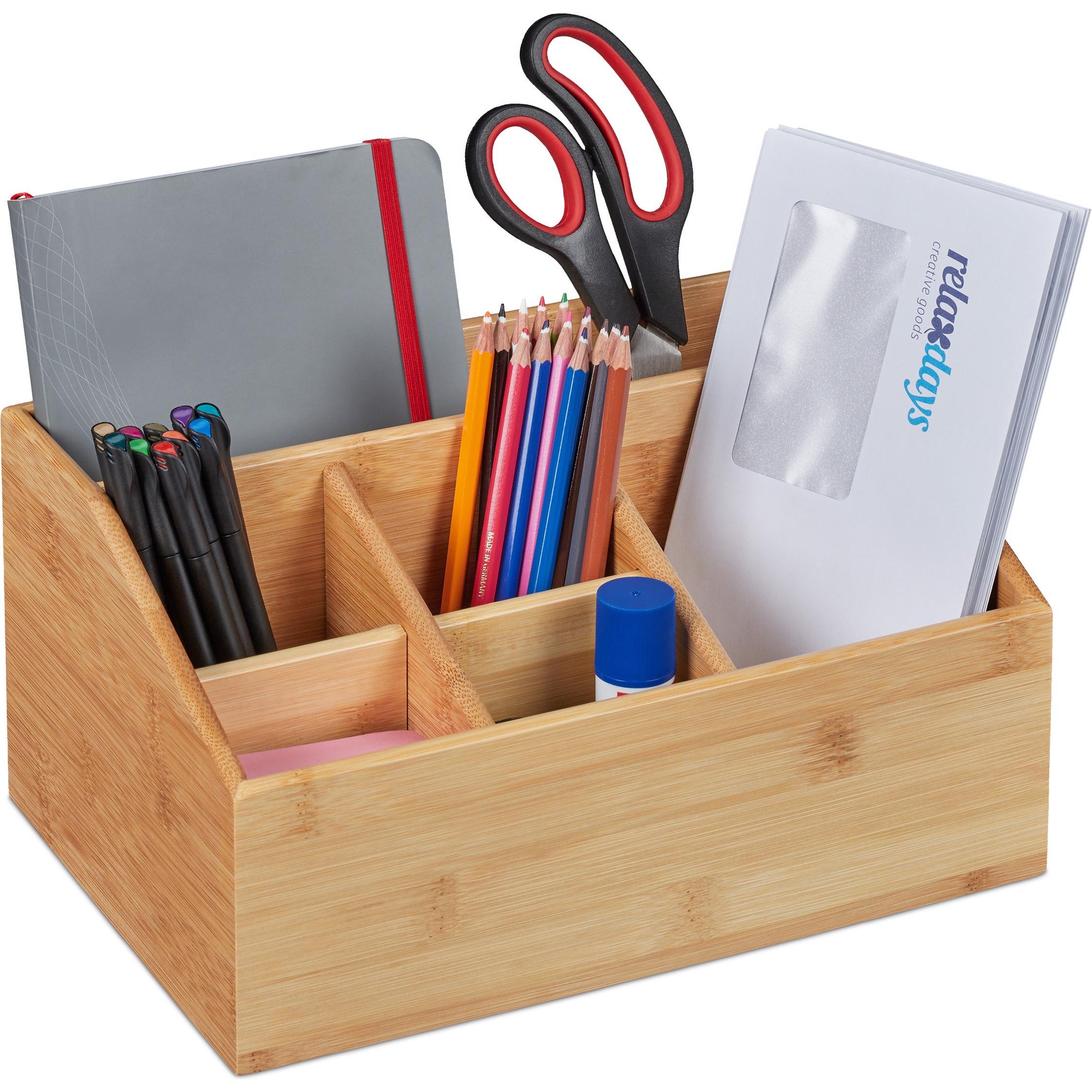 Relaxdays, Schreibtisch Accessoire, Schreibtisch Organizer