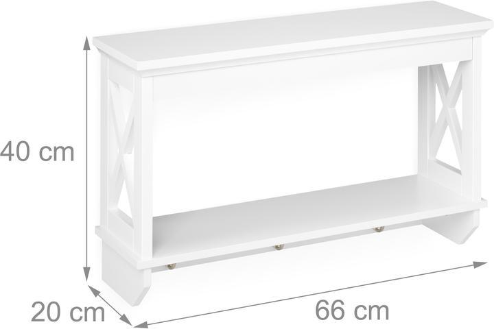 Produktbild Relaxdays Wandregal (66 x 20 x 40 cm)