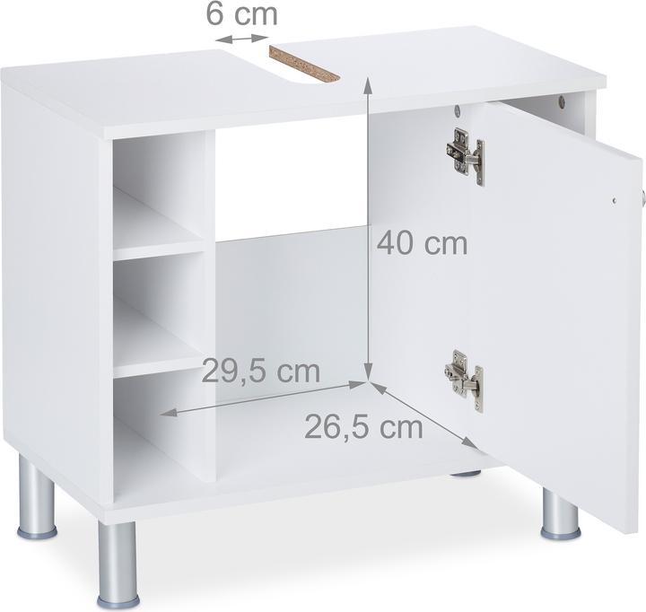 Produktbild Relaxdays Waschbeckenunterschrank (60 x 32 x 53.5 cm)
