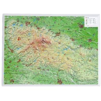 Harz,Reliefkarte, Landkarte