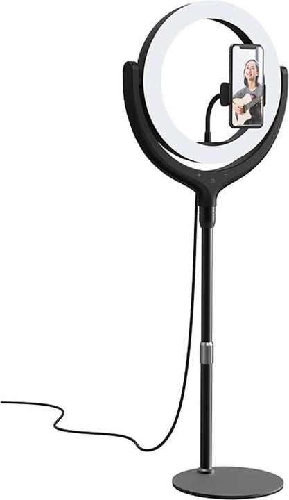 Image du produit Devia Support de téléphone avec lampe LED 40cm (Éclairage annulaire)