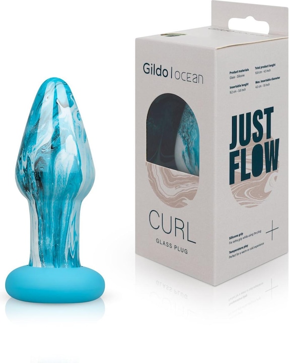 Produktbild Gildo Ocean Curl GlasAnalplug
