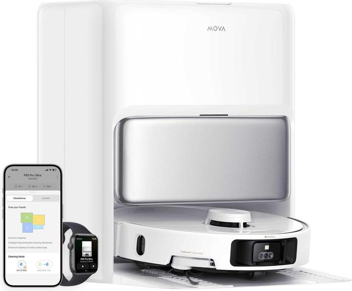 Image du produit Mova P50 Pro Ultra (19000 Pa, Tampons d'essuyage (rotatifs))