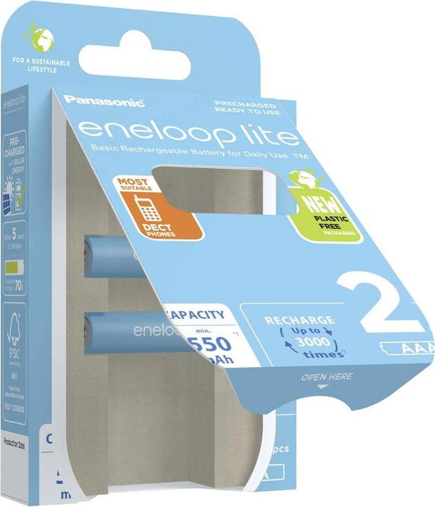 Hückmann Batterij (2 Pcs., AAA, 550 mAh)