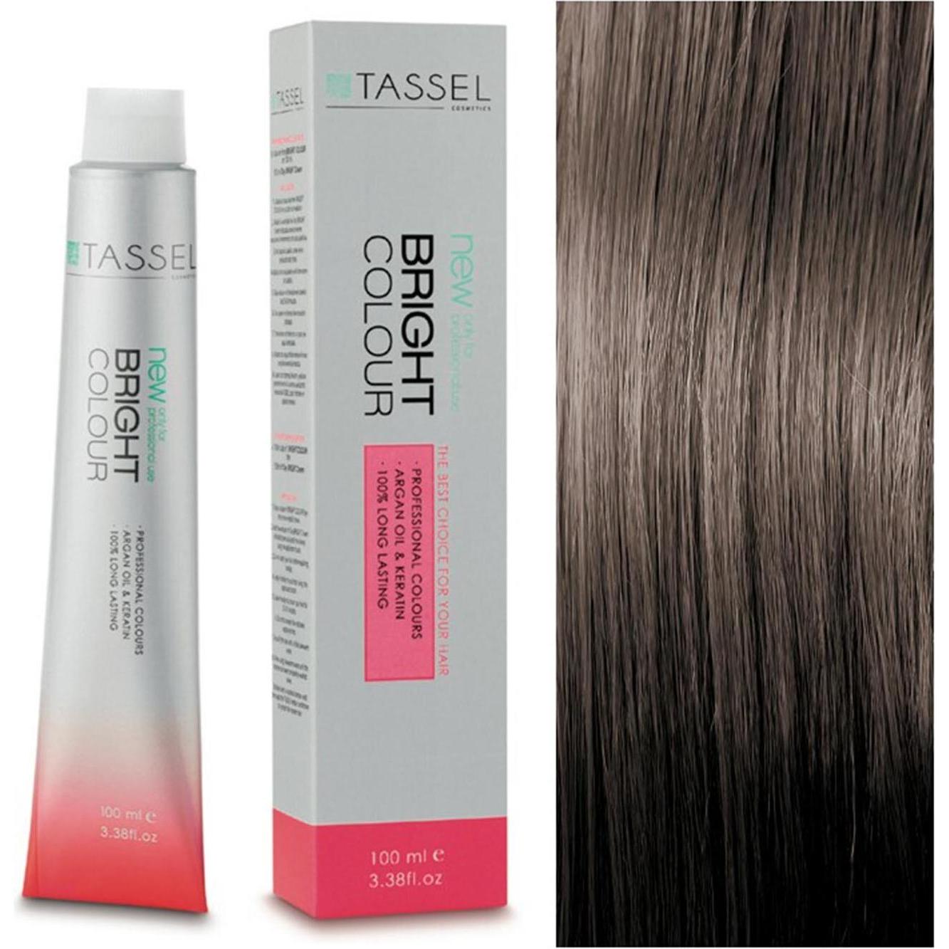 Caso, Haarfarbe, Nr. 6.1 Dunkelblond Ceniza Haarfarbe mit Arganöl und Keratin 100ml (6.1 Dark Blonde Ceniza)
