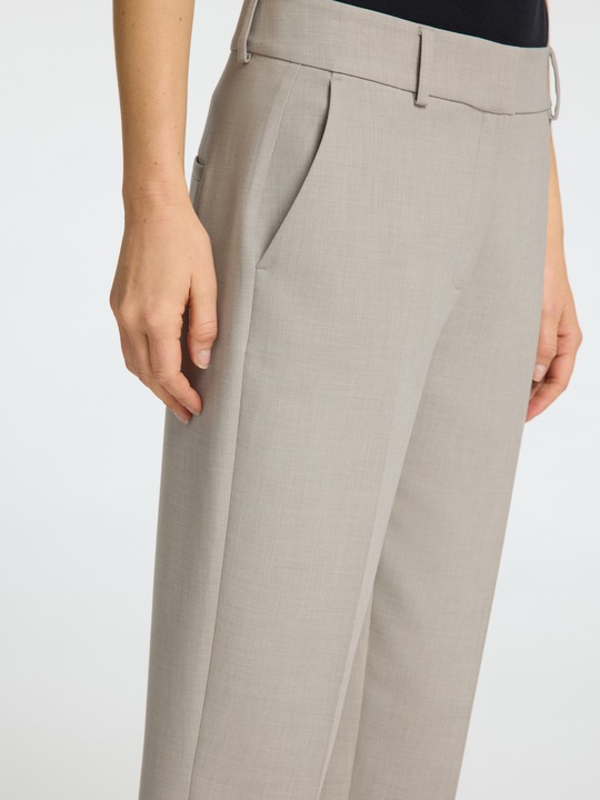Actual product image Selected Femme Slfrita-Ria Mw Crop Pant Mel Noos (44)