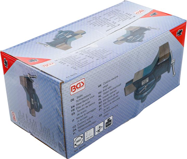 Produktbild BGS Stahl-Schraubstock | geschmiedet | 125 mm Spannbacken (150 mm)