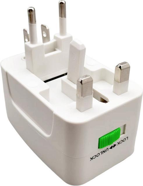 Image du produit Konrow 931 - Adaptateur Universel (EU / US / UK / AU, Blanc) - Emballage Original