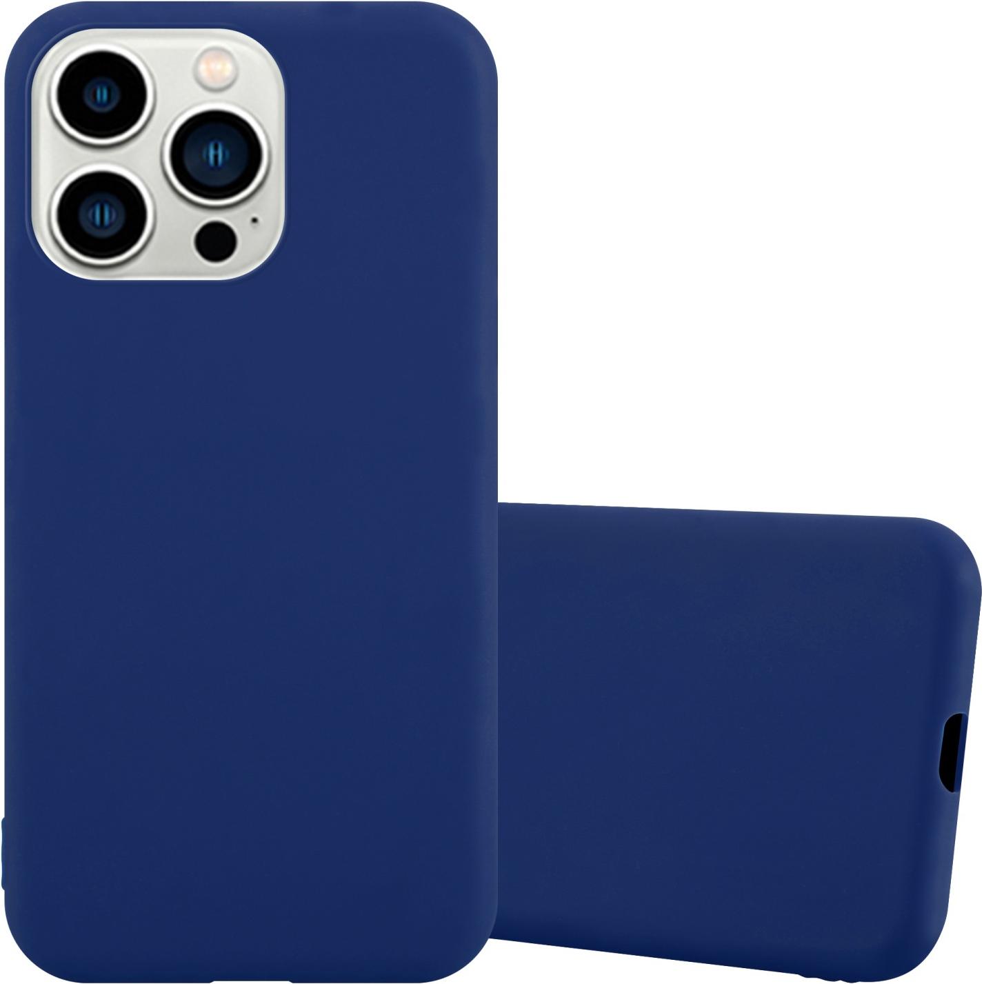 Cadorabo Hülle für Apple iPhone 14 PRO im TPU Candy Style (Apple iPhone 14 Pro), Smartphone Hülle, Blau