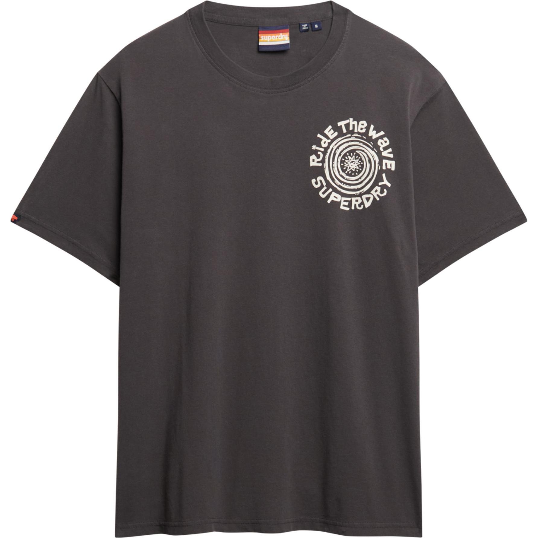 Superdry, Herren, Shirt, Lässiges Outdoor-Narrativ-T-Shirt, Schwarz, (S)