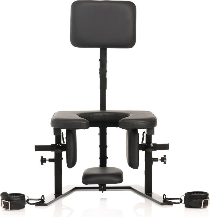 Master Series XR Brands - Pleasure Throne Oral Sex Chair - Black
