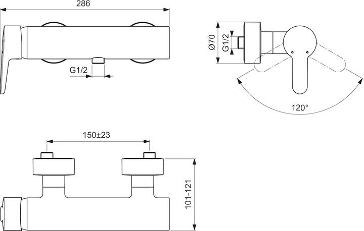 Produktbild Ideal Standard Brause-Einhebelmischer B9924AA