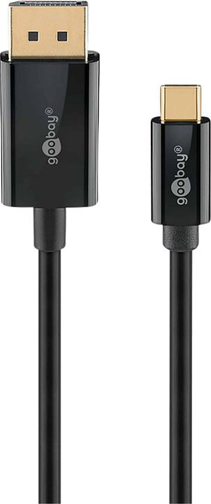 Image du produit Goobay USB-C-auf-DisplayPort-Kabel 4K @ 60 Hz, 2 m, schwarz (2 m)