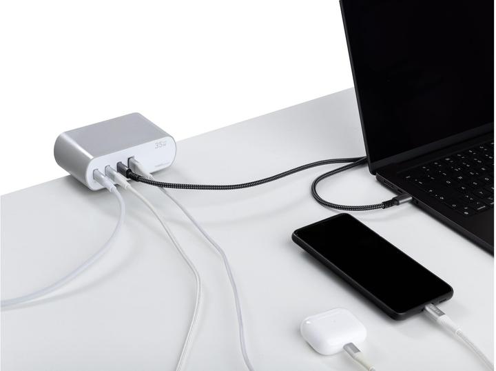 Produktbild Furber.power Tischsteckdosenleiste DOKK (6x, Typ 13, USB-A, USB-C, 3 m)
