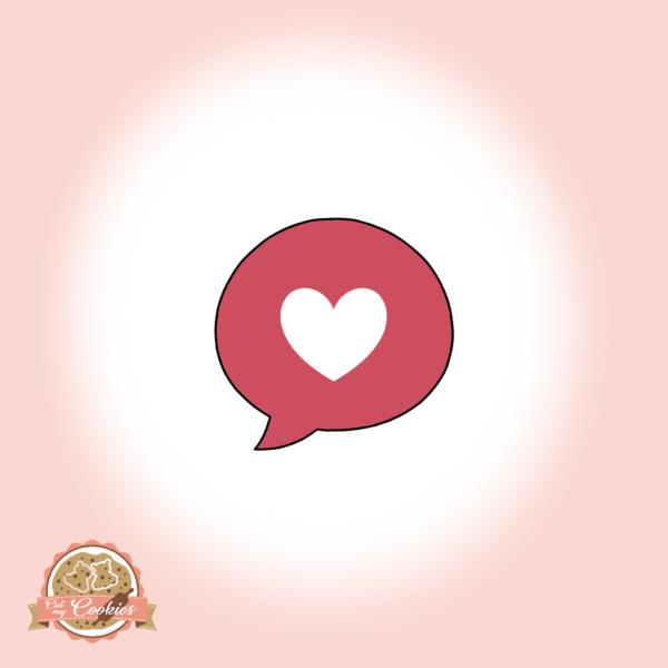 Actual product image Cut my Cookies Cookie cutter speech bubble