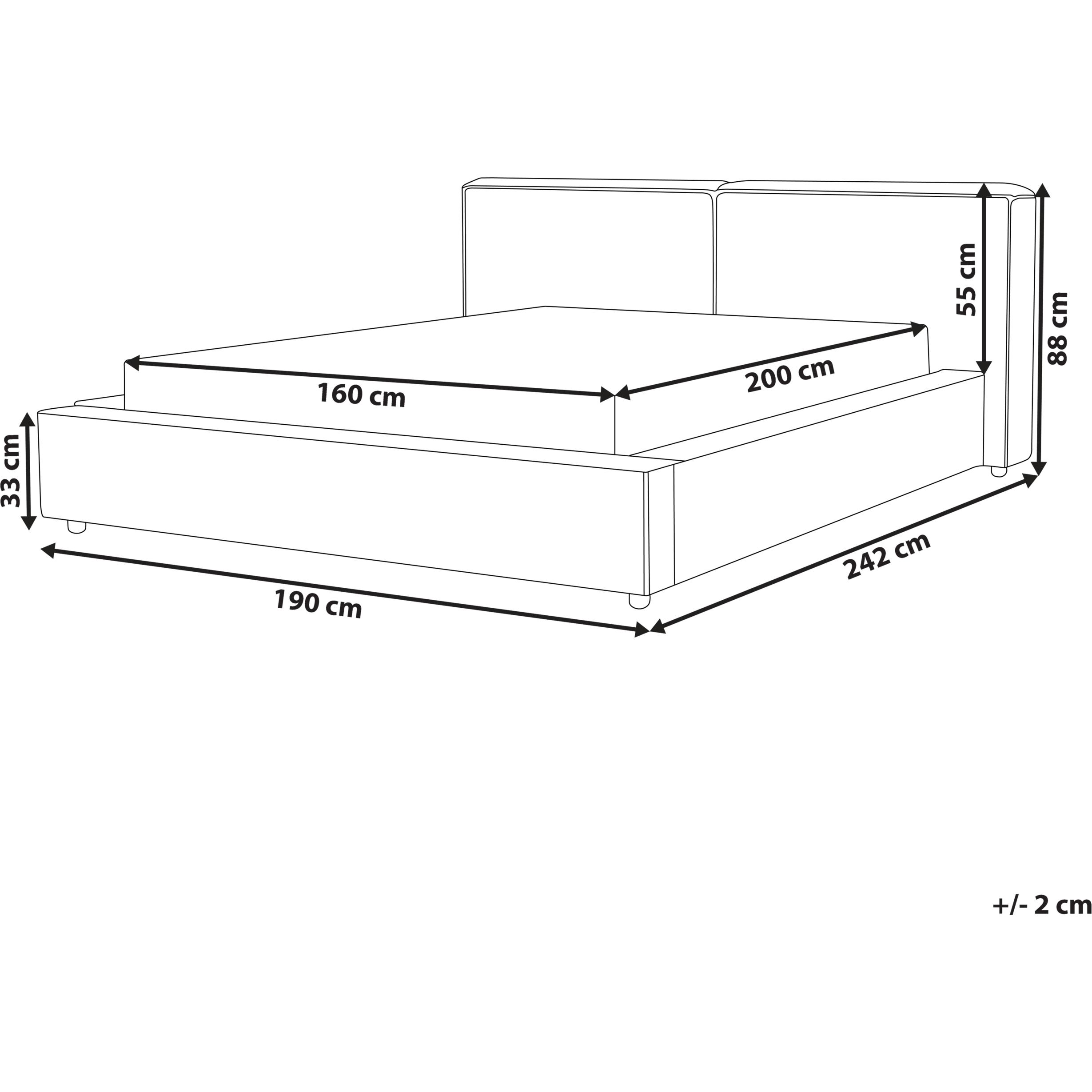 Thumbnail - Beliani, Bett, Linards (160 x 200 cm)