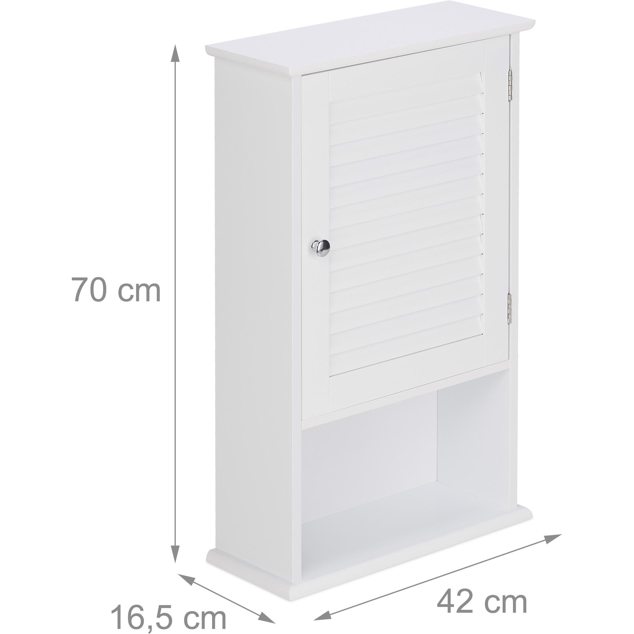 Thumbnail - Relaxdays, Badezimmerschrank, Badschrank (42 x 16.5 x 70 cm)
