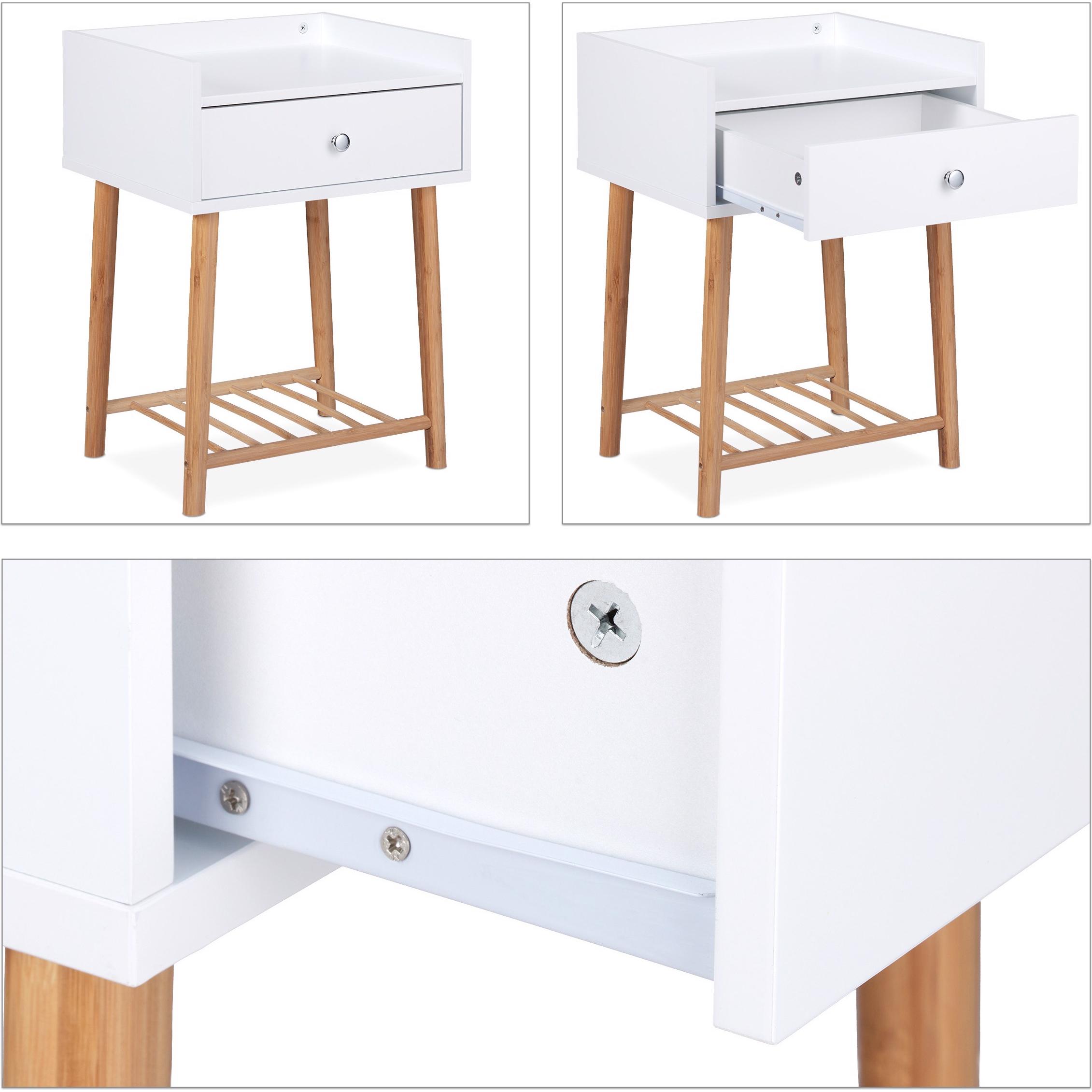 Thumbnail - Relaxdays, Nachttisch, Nachttisch (40 x 35 x 55.5 cm)