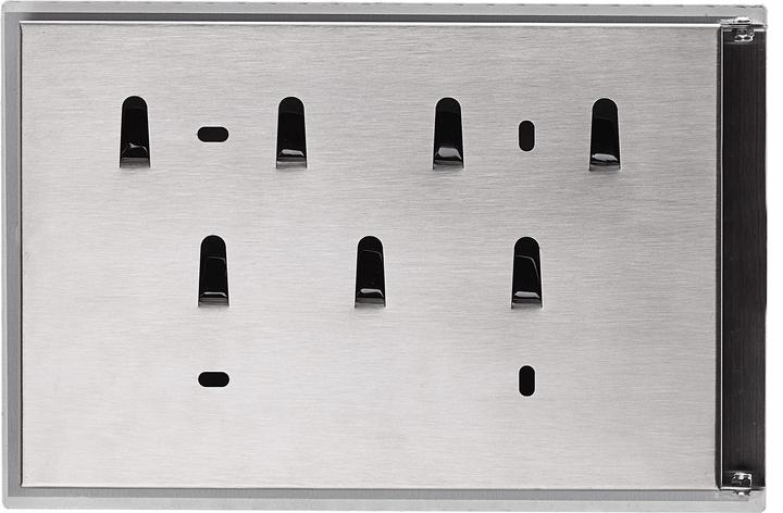 Immagine prodotto Relaxdays Portachiavi in vetro Magnet Board (30 x 5,5 x 20 cm)