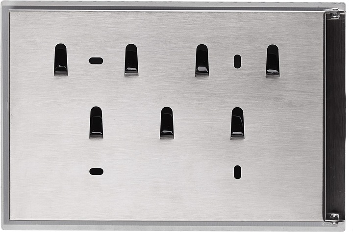 Actual product image Relaxdays Key box glass magnetic board (30 x 5.5 x 20 cm)